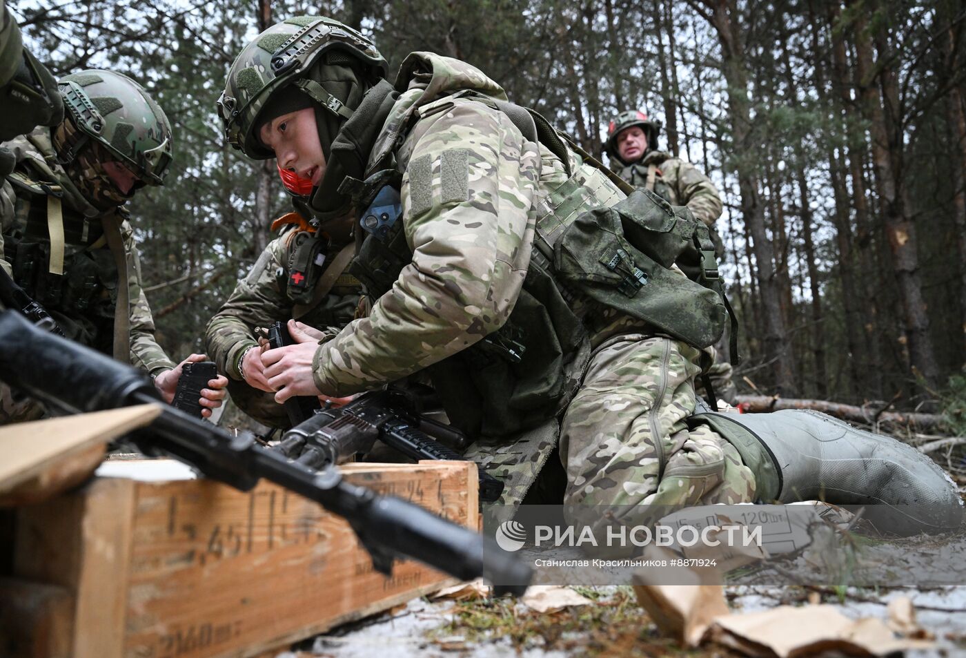 Боевое слаживание военнослужащих группировки войск "Север" на Курском направлении СВО