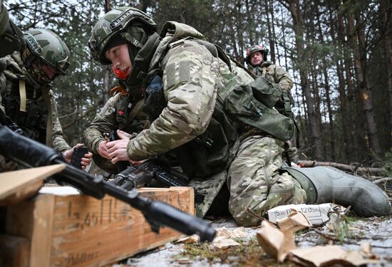 Боевое слаживание военнослужащих группировки войск "Север" на Курском направлении СВО