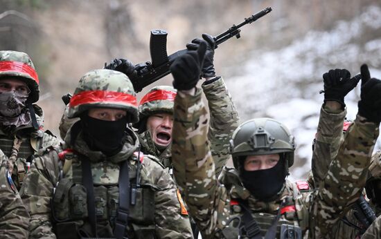 Боевое слаживание военнослужащих группировки войск "Север" на Курском направлении СВО