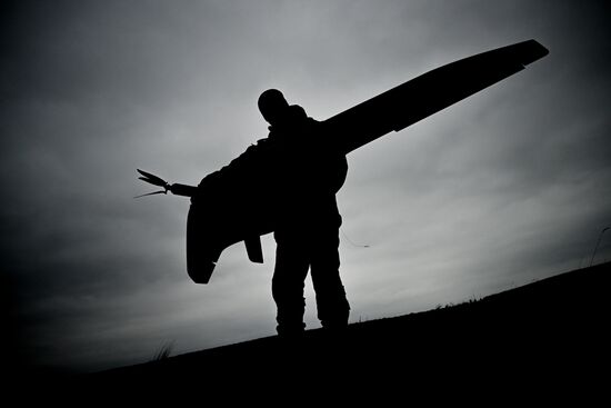 Работа расчета БПЛА "Суперкам" группировки войск "Север" на Курском направлении СВО