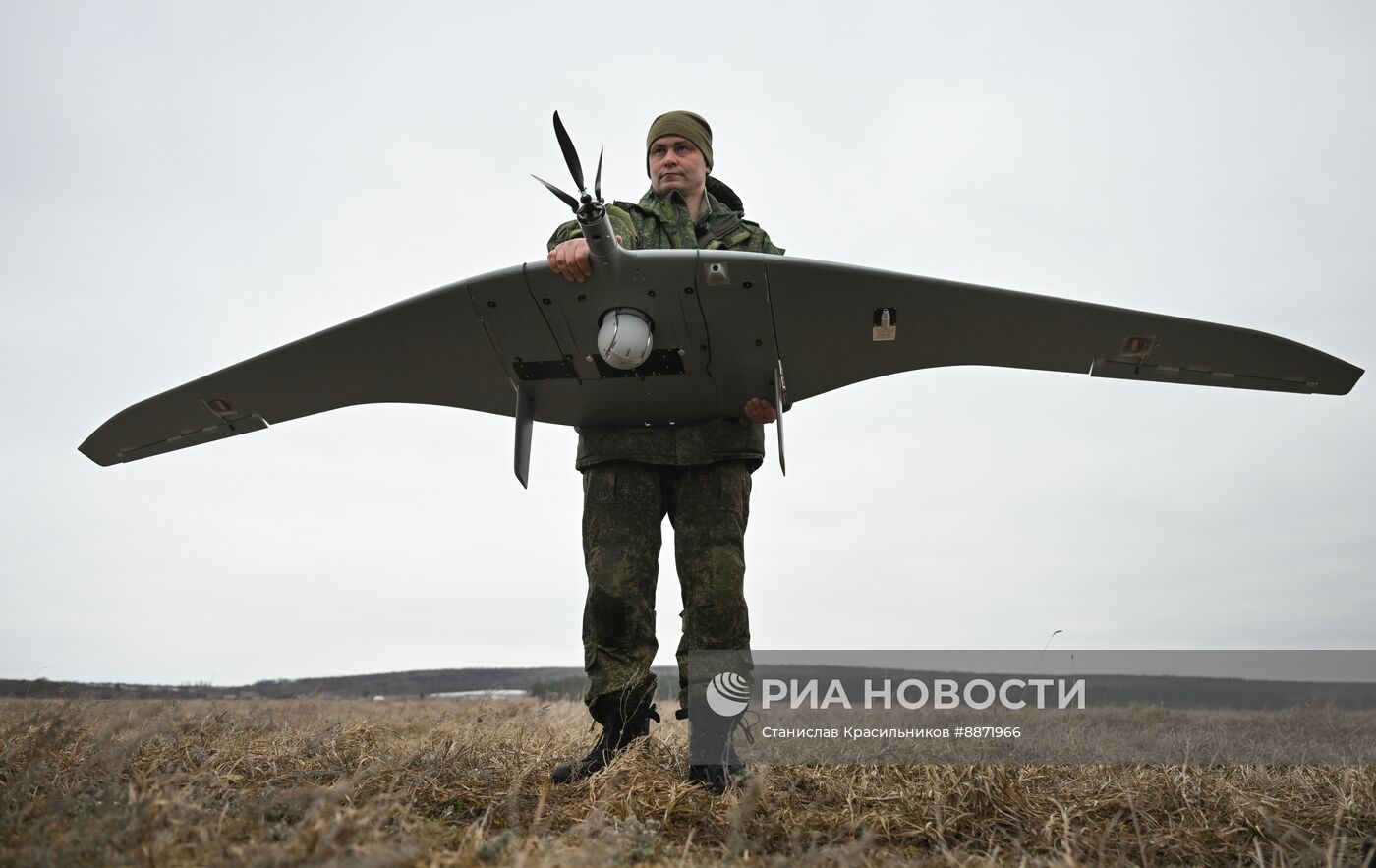 Работа расчета БПЛА "Суперкам" группировки войск "Север" на Курском направлении СВО