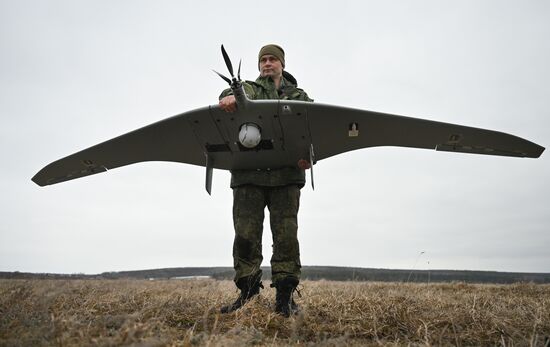 Работа расчета БПЛА "Суперкам" группировки войск "Север" на Курском направлении СВО