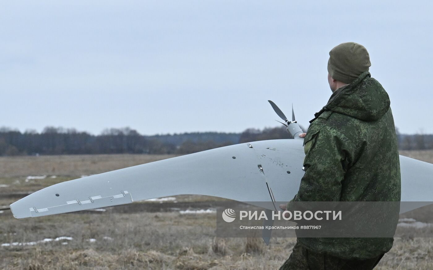Работа расчета БПЛА "Суперкам" группировки войск "Север" на Курском направлении СВО