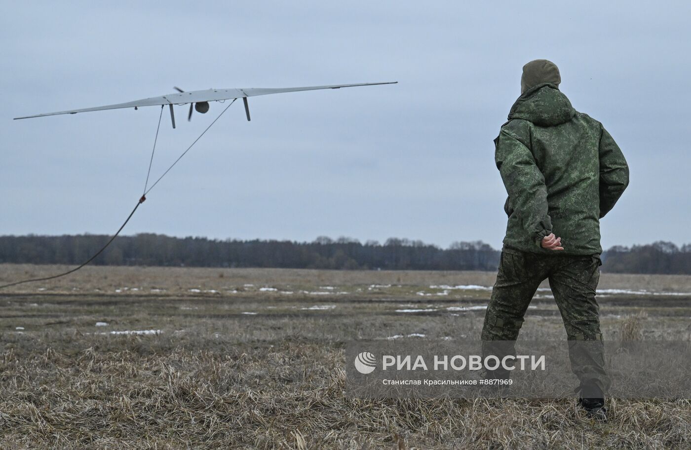 Работа расчета БПЛА "Суперкам" группировки войск "Север" на Курском направлении СВО