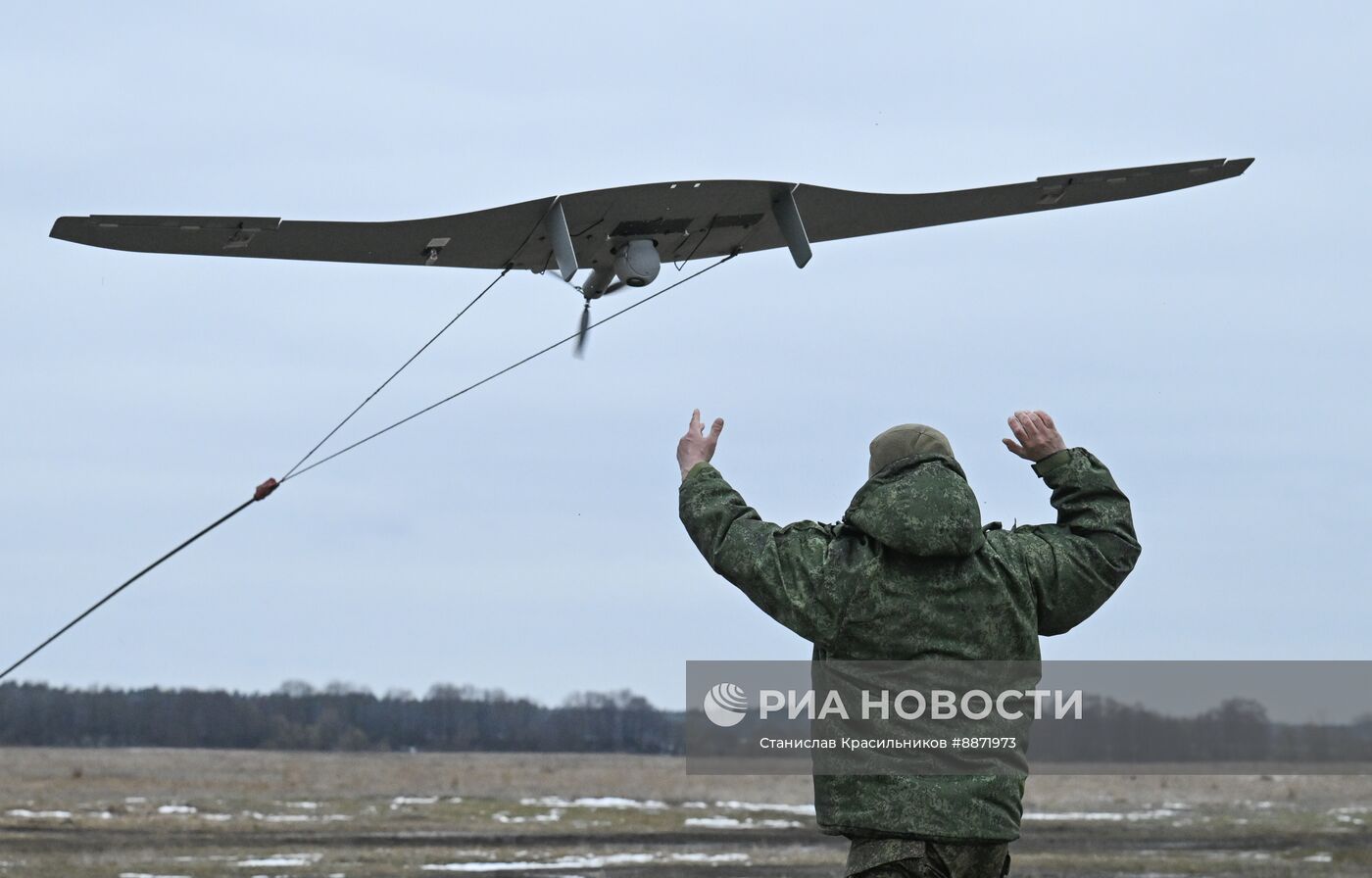 Работа расчета БПЛА "Суперкам" группировки войск "Север" на Курском направлении СВО