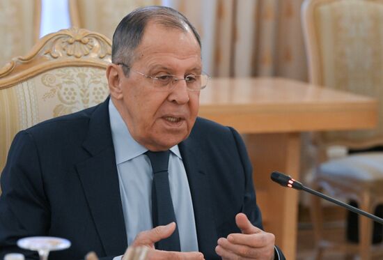 Встреча глав МИД РФ и Зимбабве С. Лаврова и А. Мурвиры