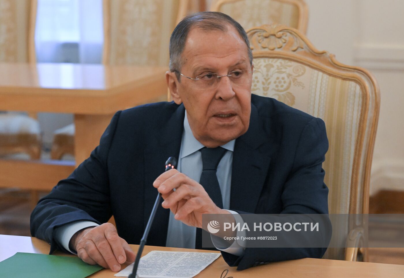 Встреча глав МИД РФ и Зимбабве С. Лаврова и А. Мурвиры