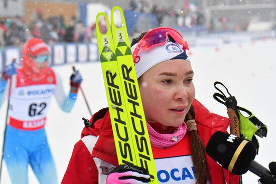 Лыжные гонки. Чемпионат России. Женщины. Свободный стиль