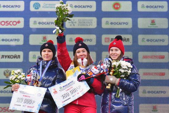 Лыжные гонки. Чемпионат России. Женщины. Свободный стиль