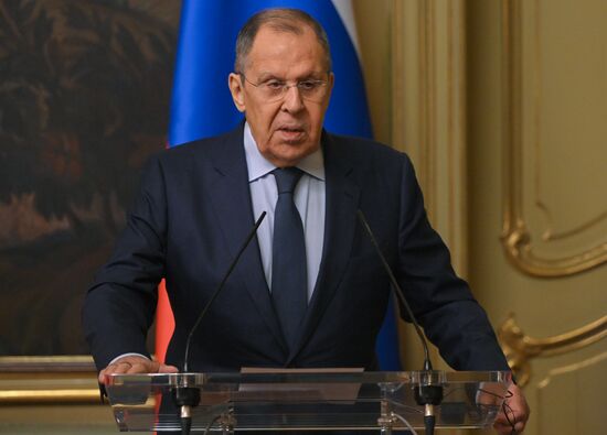 Встреча глав МИД РФ и Зимбабве С. Лаврова и А. Мурвиры