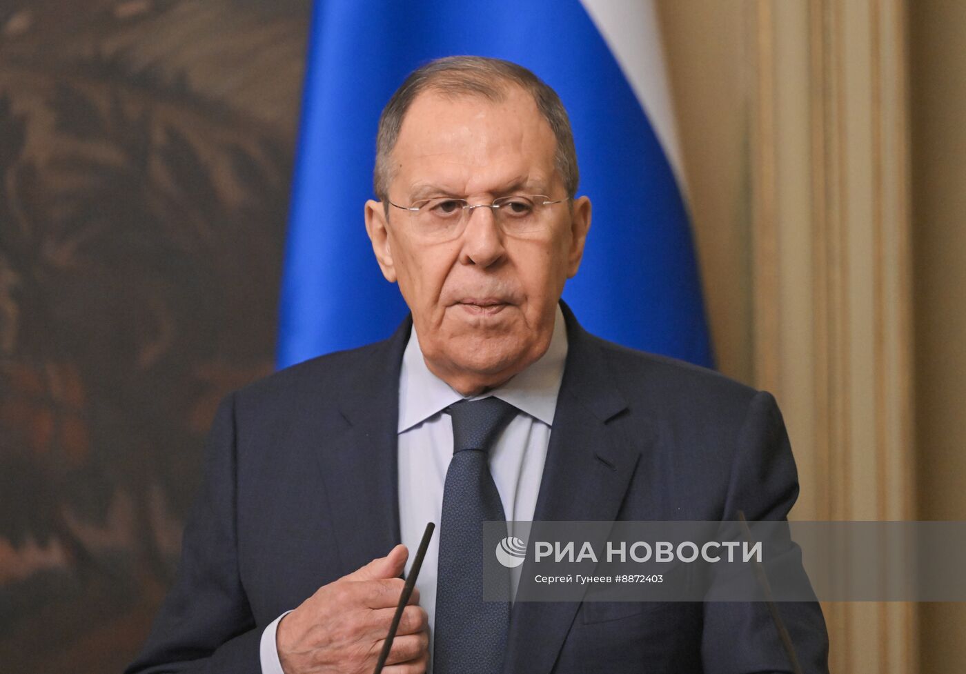 Встреча глав МИД РФ и Зимбабве С. Лаврова и А. Мурвиры