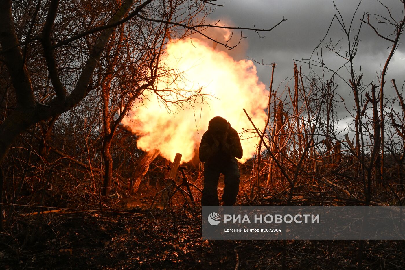 Боевая работа расчета 120мм миномёта 352 полка группировки войск "Север" в Курской области