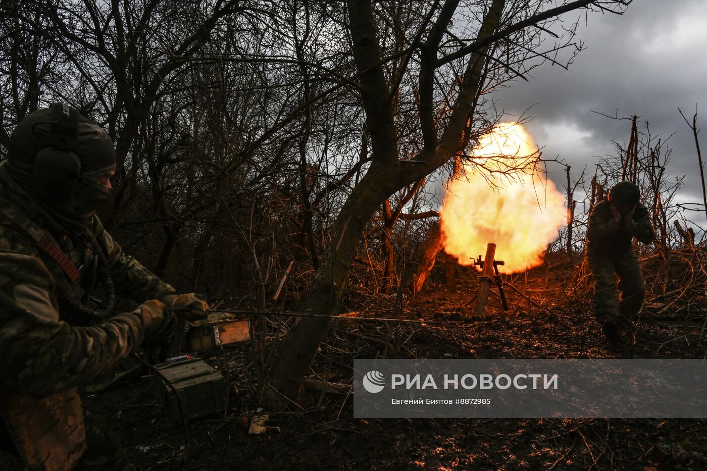 Боевая работа расчета 120мм миномёта 352 полка группировки войск "Север" в Курской области