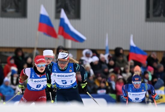 Лыжные гонки. Чемпионат России. Женщины. Командный спринт. Свободный стиль