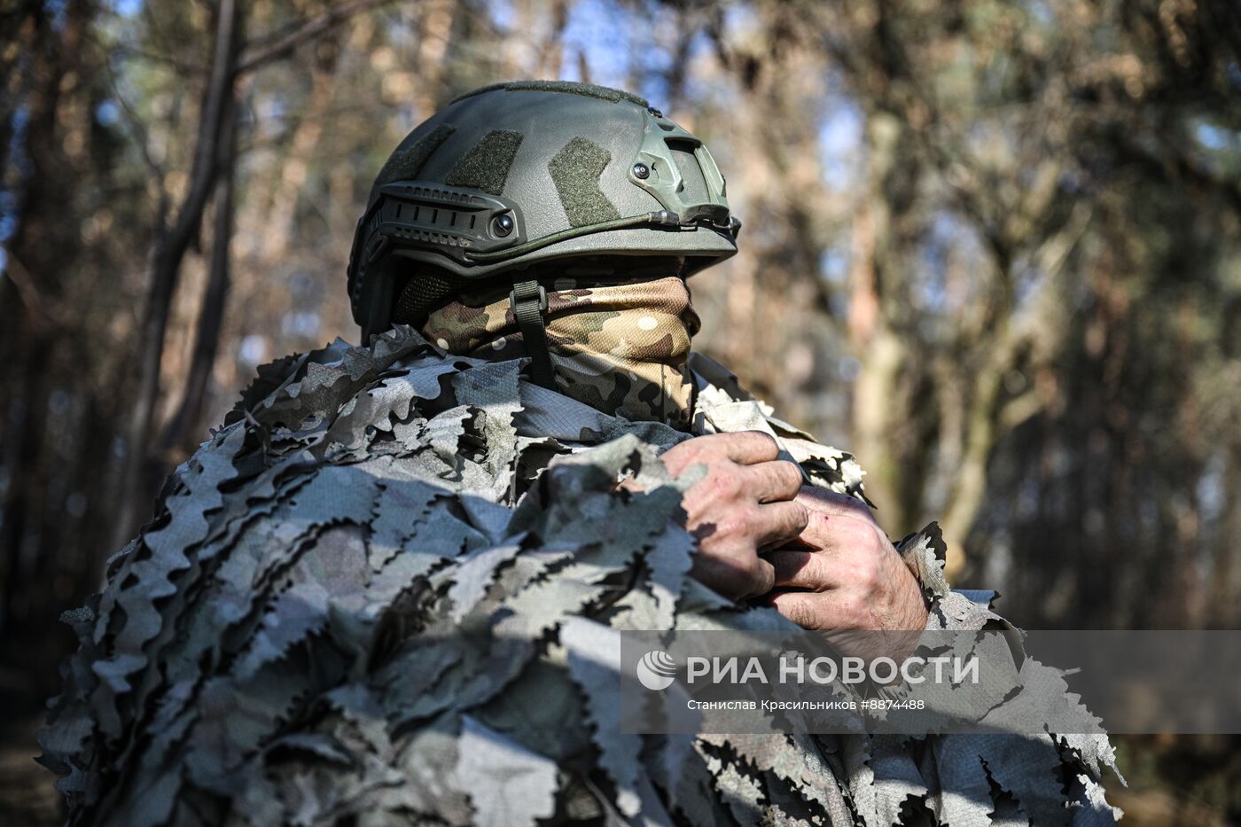 Подготовка к выполнению боевой задачи военнослужащими 177-го полка морской пехоты Каспийской флотилии на Курском направлении