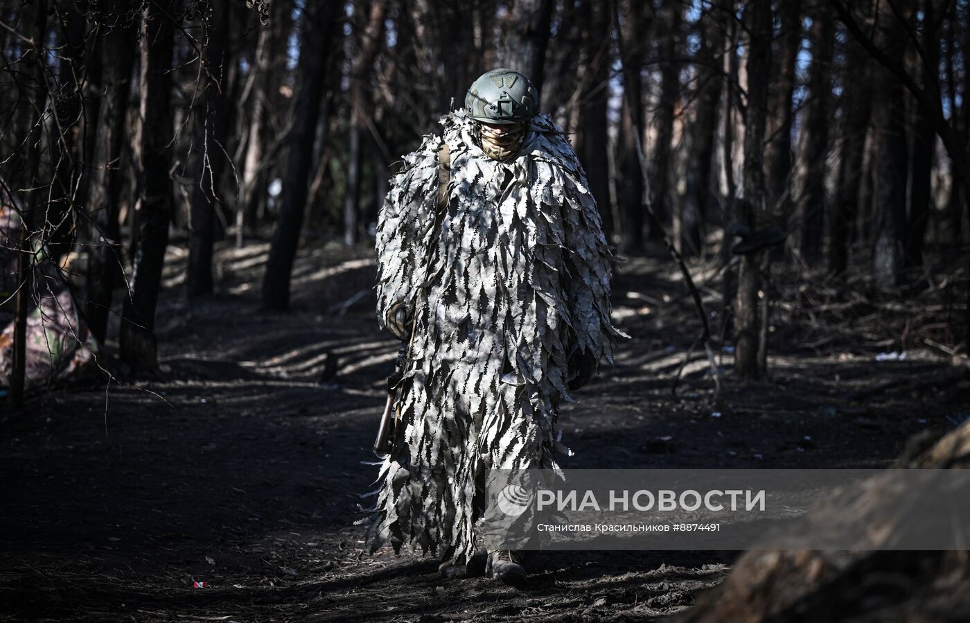 Подготовка к выполнению боевой задачи военнослужащими 177-го полка морской пехоты Каспийской флотилии на Курском направлении