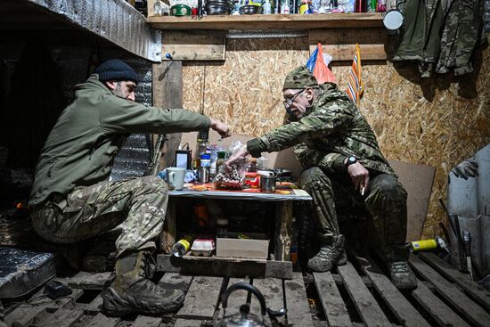 Подготовка к выполнению боевой задачи военнослужащими 177-го полка морской пехоты Каспийской флотилии на Курском направлении