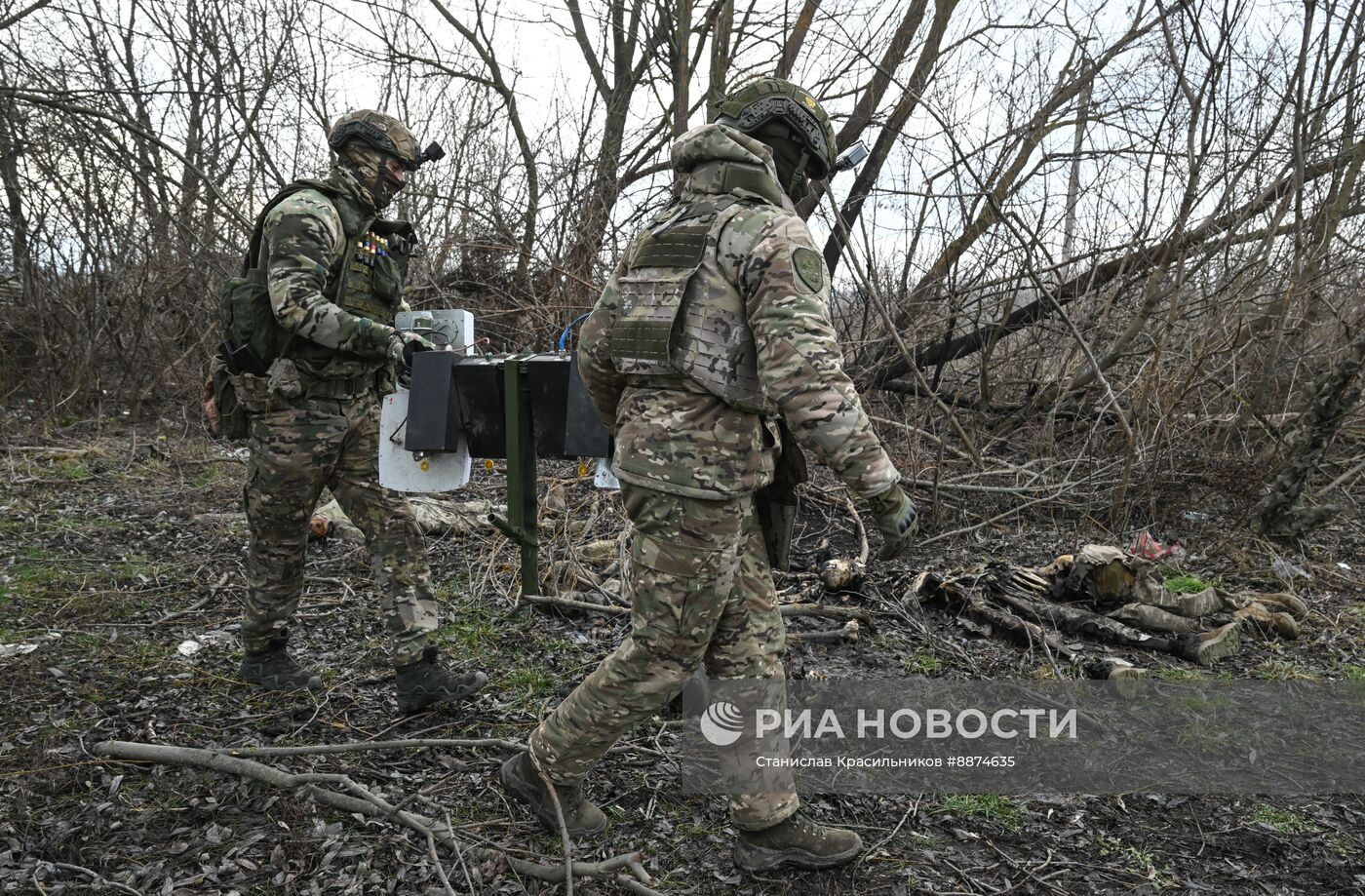 Боевая работа подразделений РЭБ группировки "Север" на Курском направлении