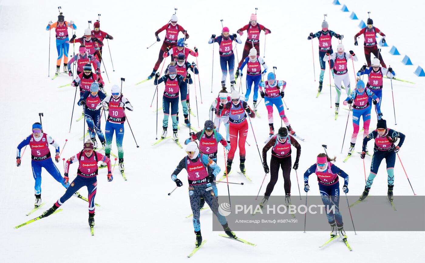 Биатлон. Кубок России. Финал. Женщины. Масс-cтарт