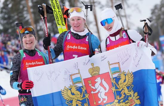 Биатлон. Кубок России. Финал. Женщины. Масс-cтарт