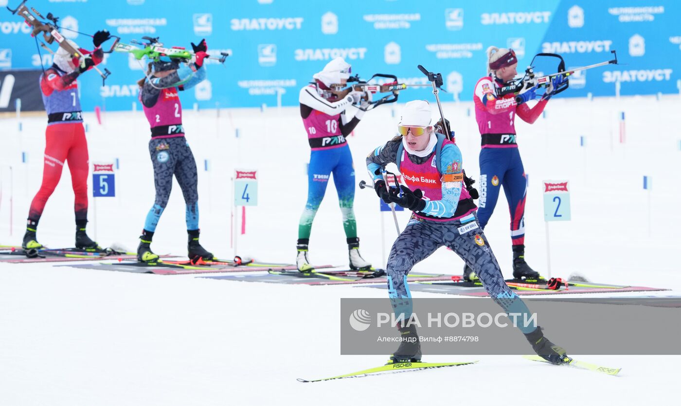 Биатлон. Кубок России. Финал. Женщины. Масс-cтарт
