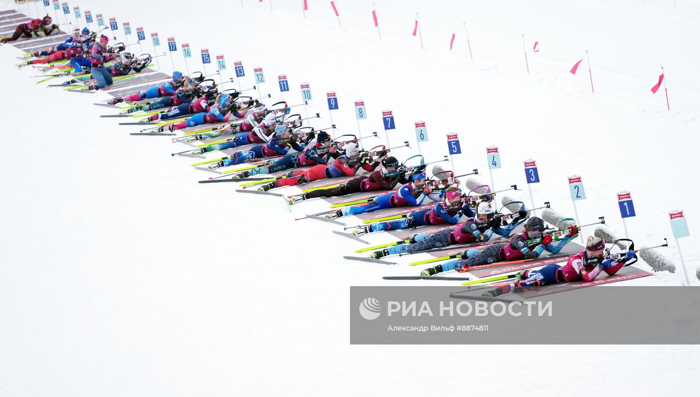 Биатлон. Кубок России. Финал. Женщины. Масс-cтарт