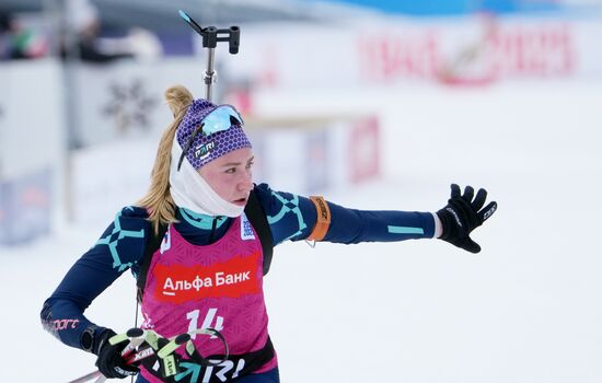 Биатлон. Кубок России. Финал. Женщины. Масс-cтарт