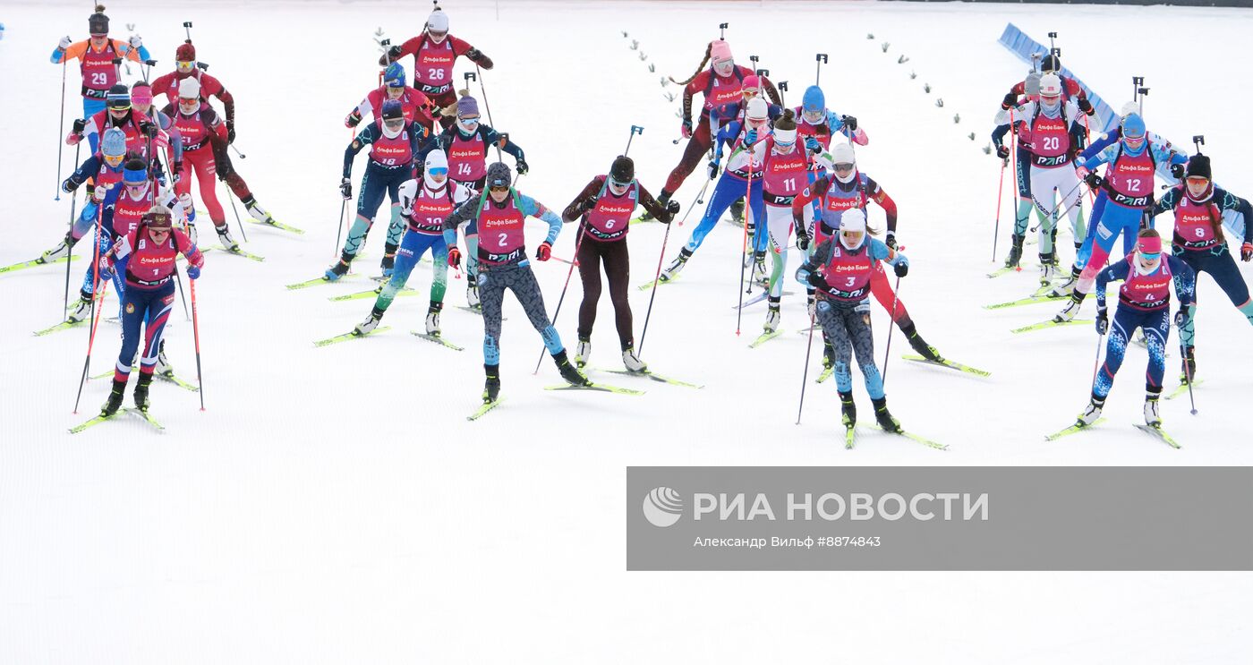 Биатлон. Кубок России. Финал. Женщины. Масс-cтарт