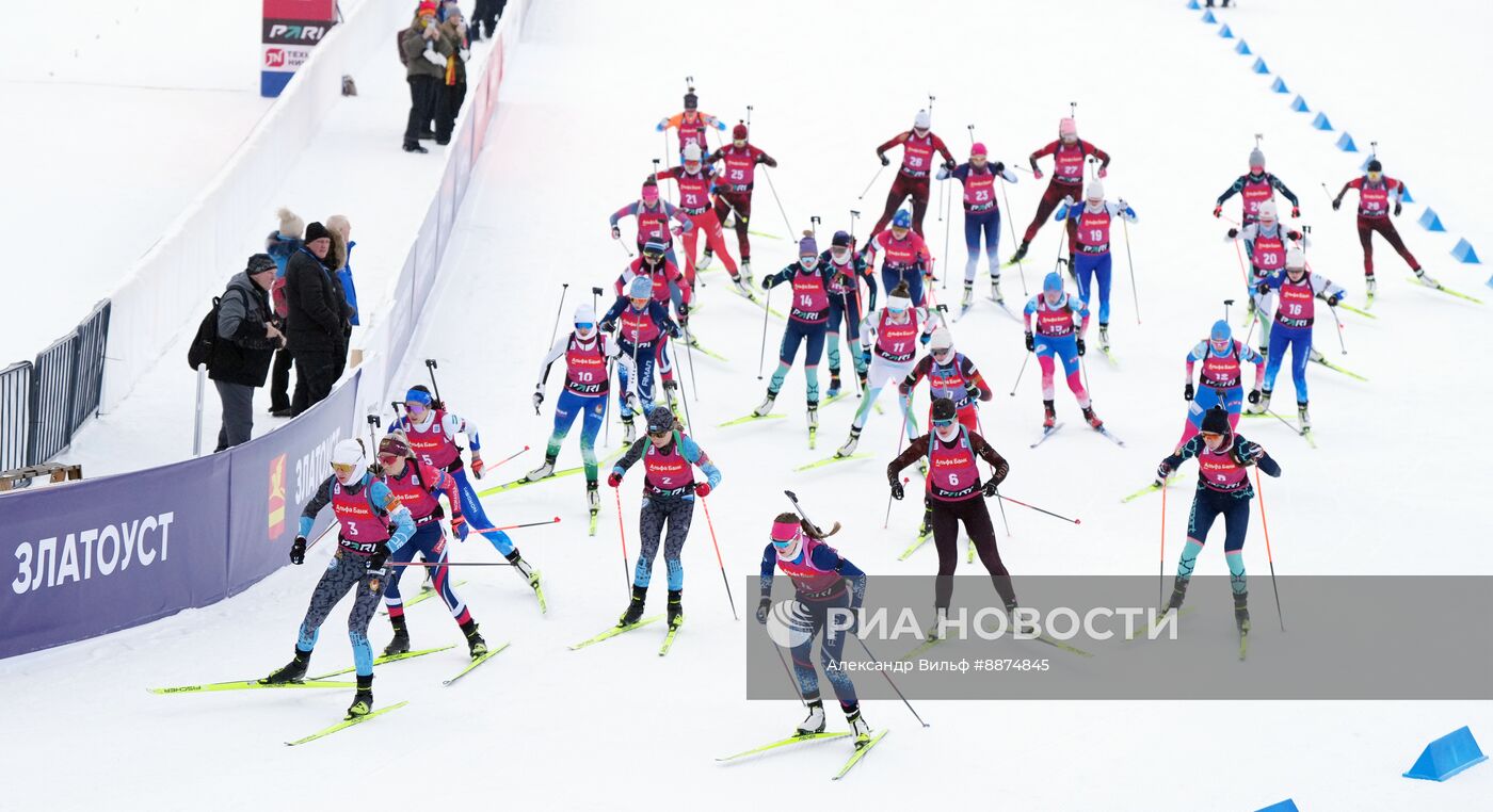 Биатлон. Кубок России. Финал. Женщины. Масс-cтарт
