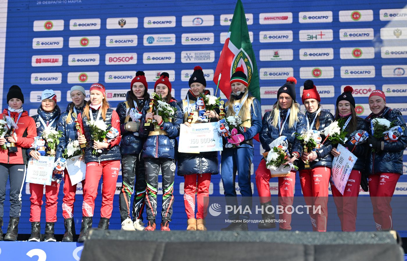 Лыжные гонки. Чемпионат России. Женщины. Эстафета
