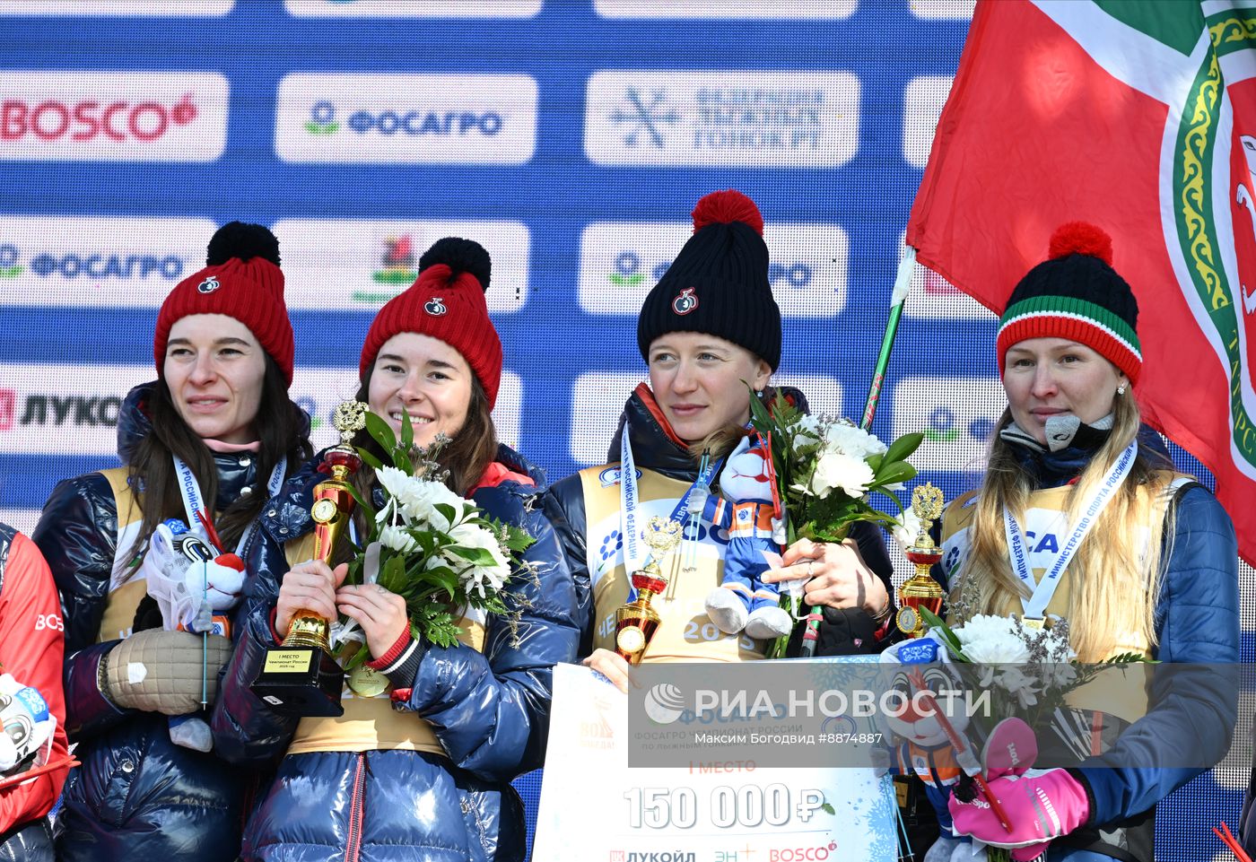 Лыжные гонки. Чемпионат России. Женщины. Эстафета