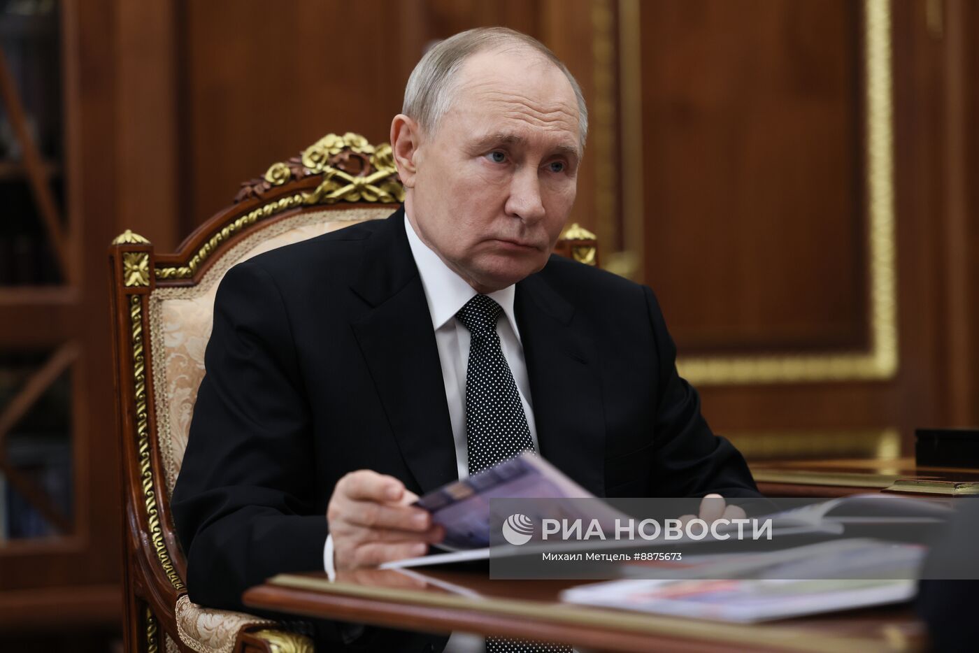 Президент Владимир Путин встретился с губернатором Пермского края Дмитрием Махониным