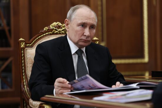 Президент Владимир Путин встретился с губернатором Пермского края Дмитрием Махониным