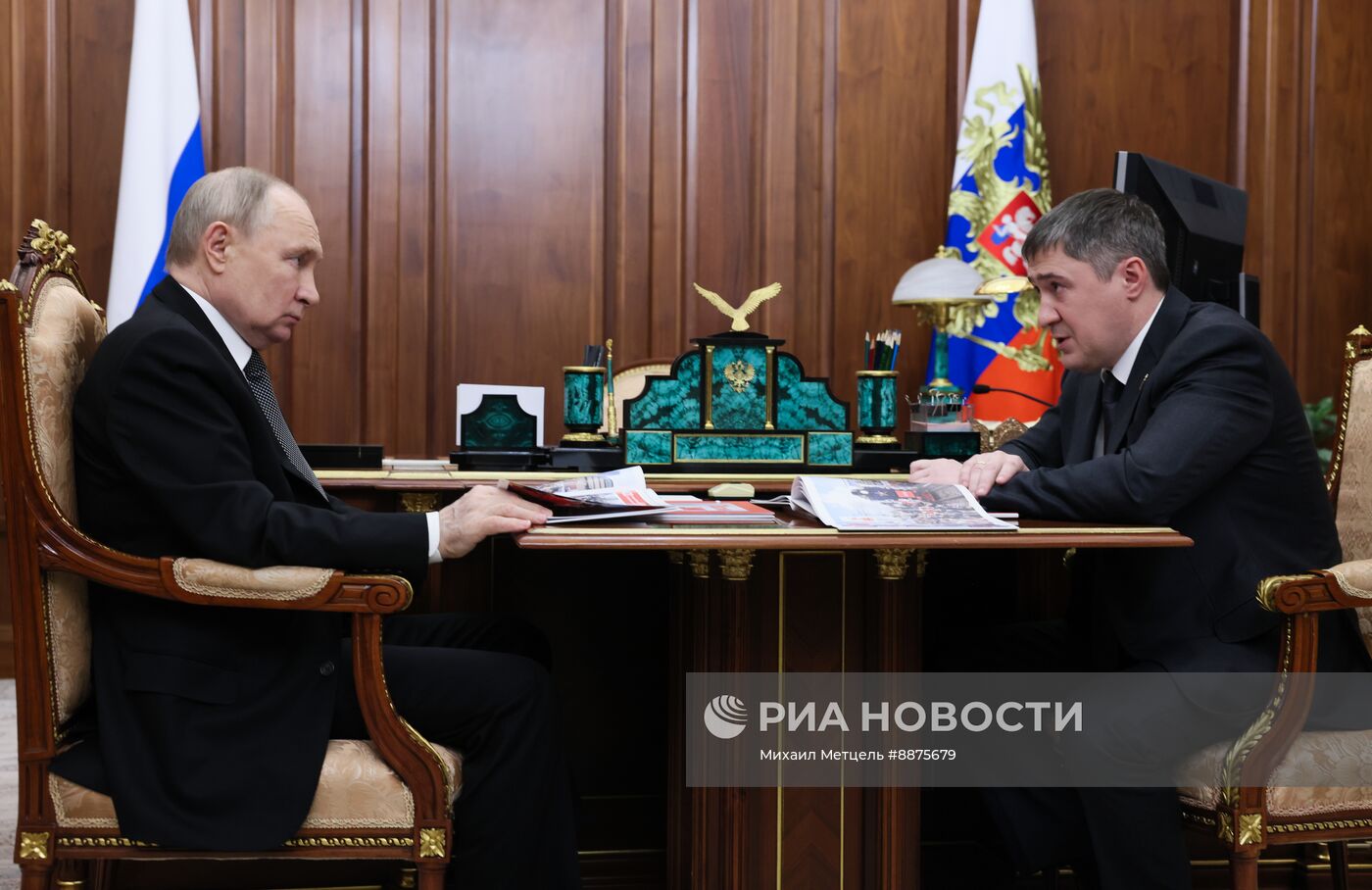 Президент Владимир Путин встретился с губернатором Пермского края Дмитрием Махониным