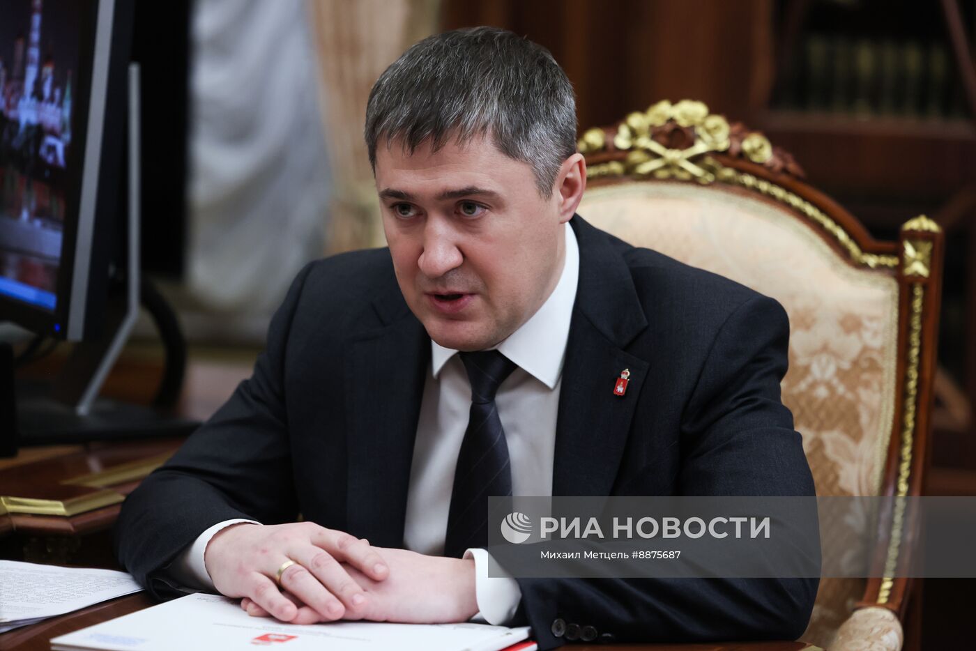 Президент Владимир Путин встретился с губернатором Пермского края Дмитрием Махониным