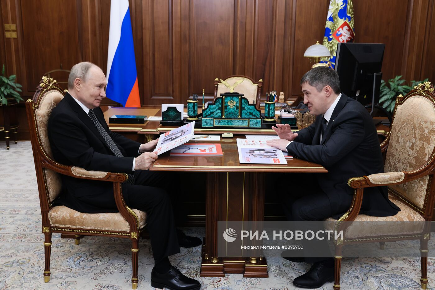Президент Владимир Путин встретился с губернатором Пермского края Дмитрием Махониным