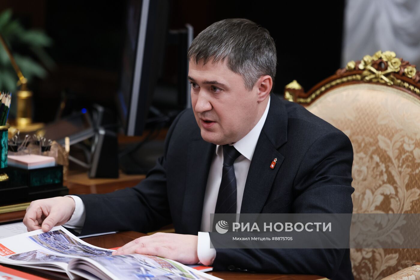 Президент Владимир Путин встретился с губернатором Пермского края Дмитрием Махониным