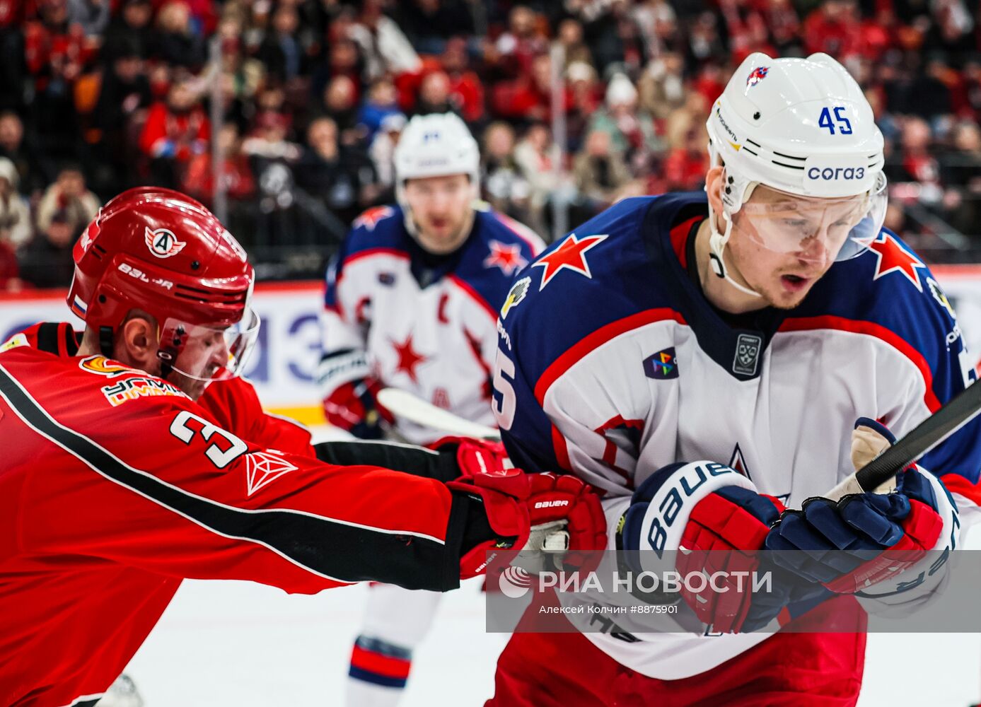 Хоккей. КХЛ. Матч "Автомобилист" - ЦСКА