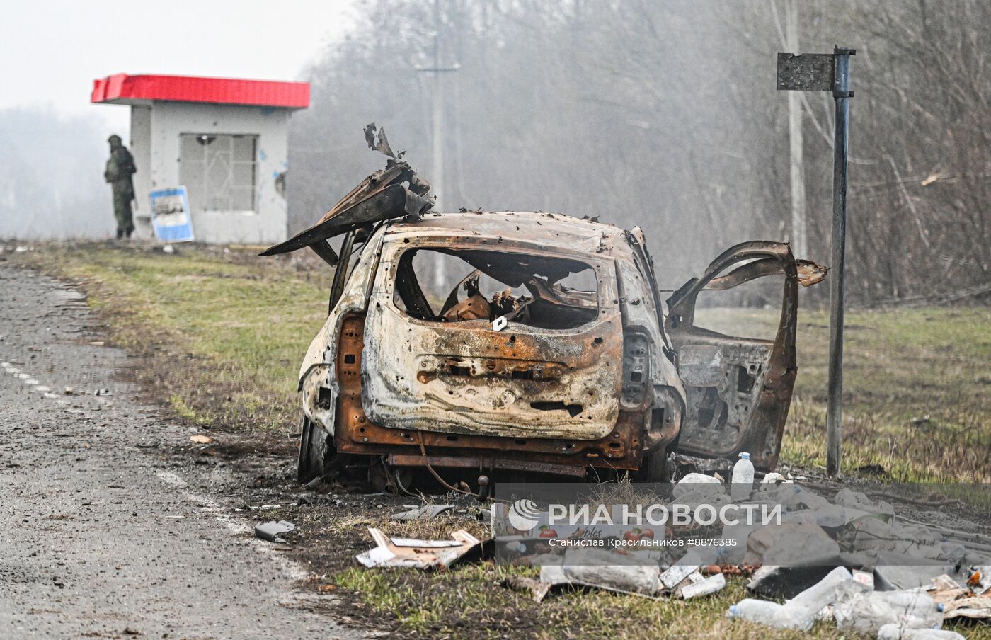 Освобожденное село Малая Локня в Суджанском районе Курской области