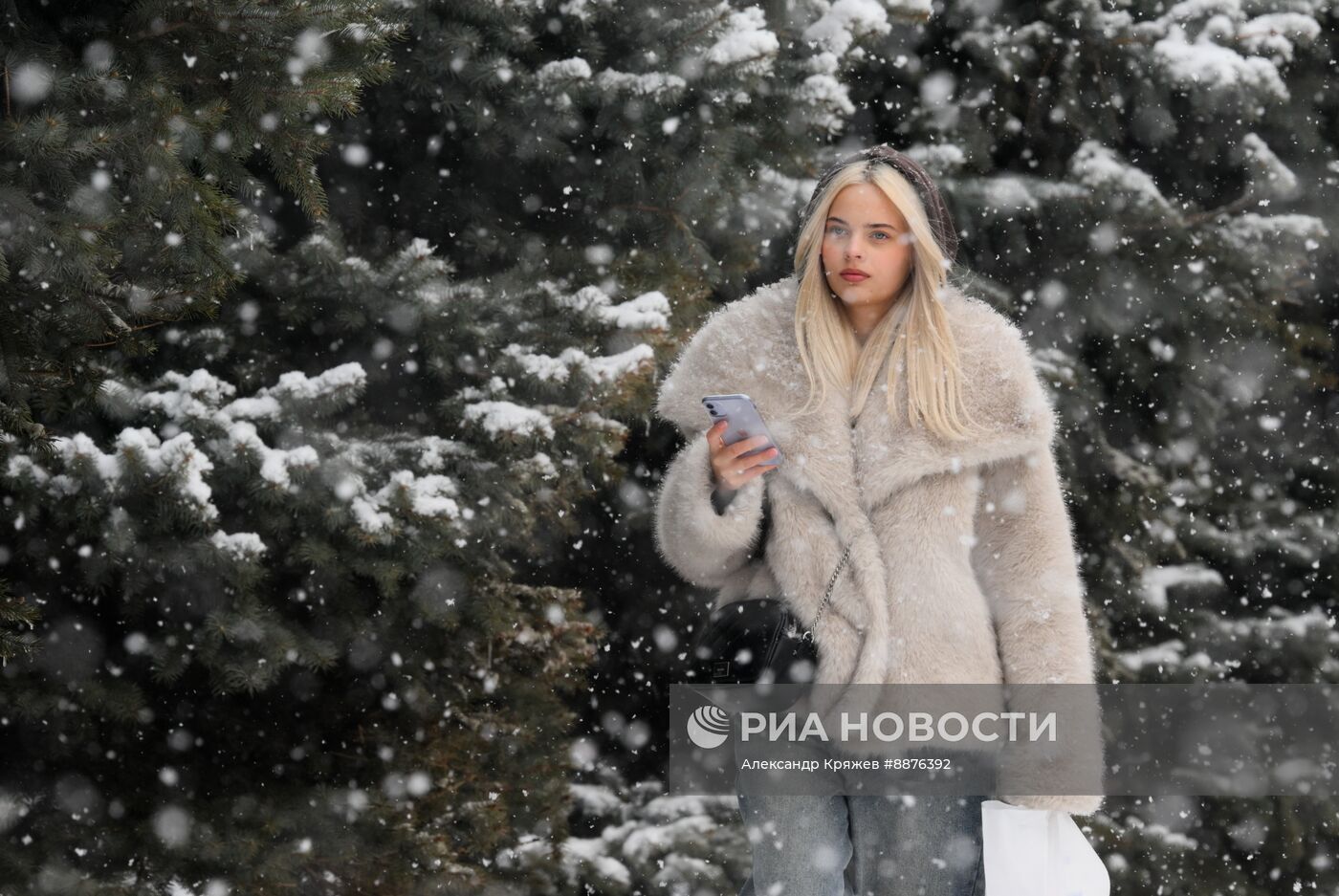 Снегопад в Новосибирске