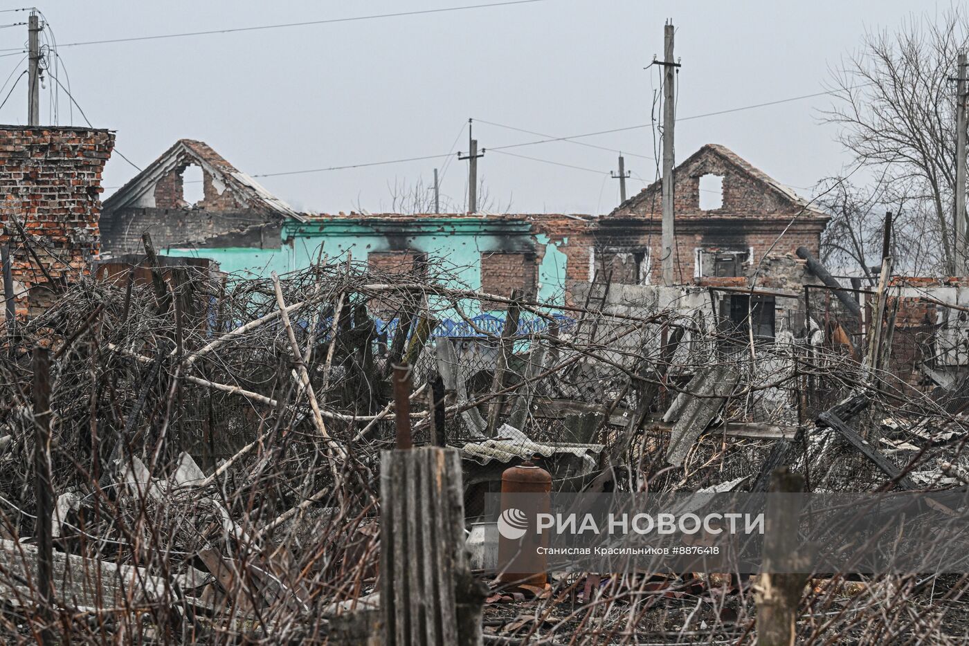 Освобожденное село Малая Локня в Суджанском районе Курской области