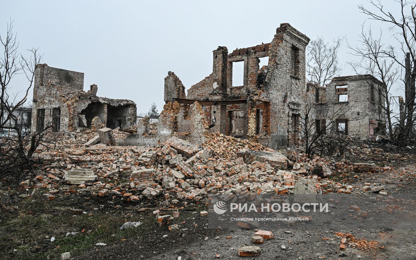 Освобожденное село Малая Локня в Суджанском районе Курской области