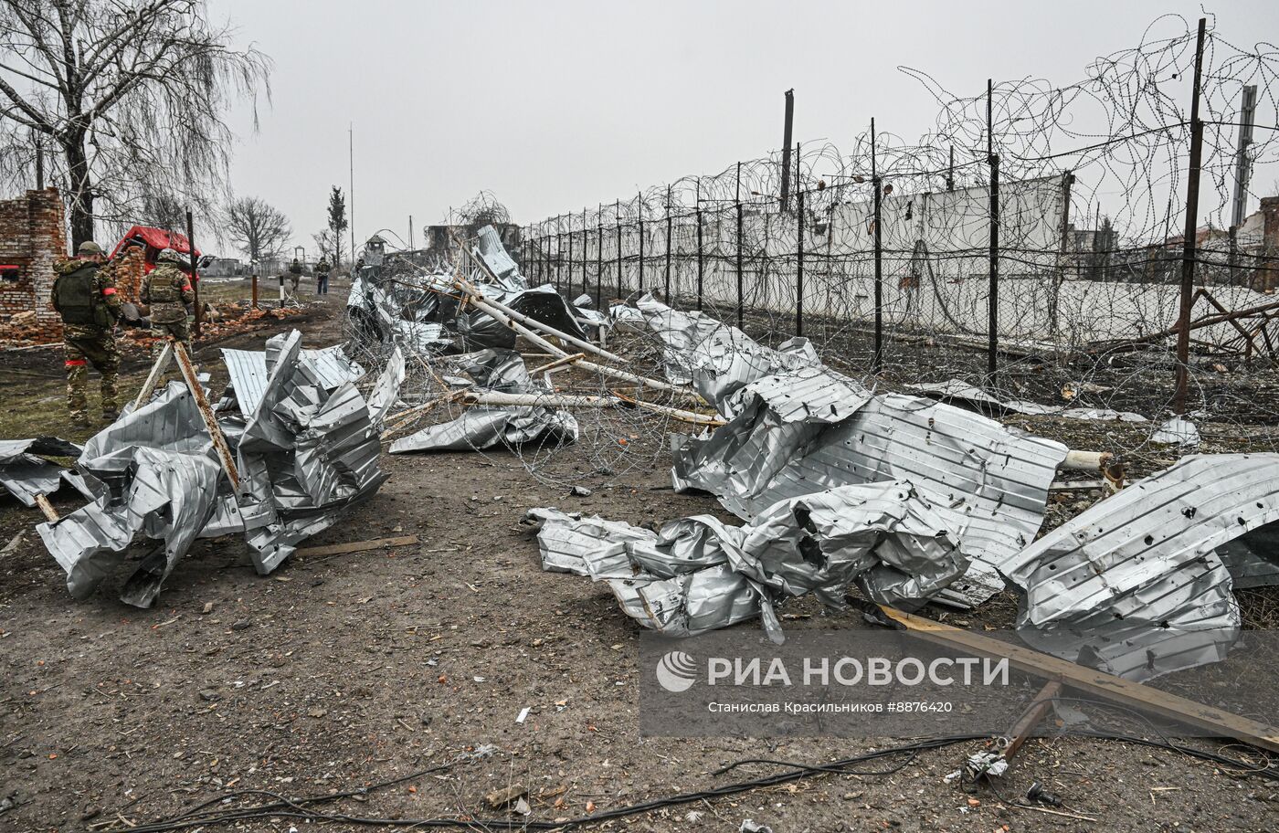 Освобожденное село Малая Локня в Суджанском районе Курской области