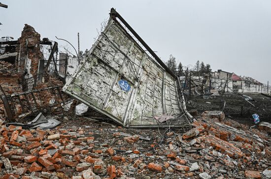 Освобожденное село Малая Локня в Суджанском районе Курской области