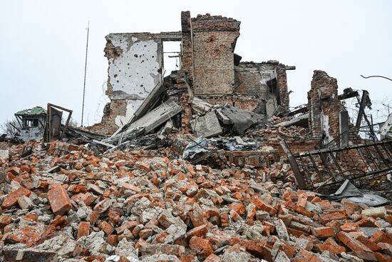Освобожденное село Малая Локня в Суджанском районе Курской области