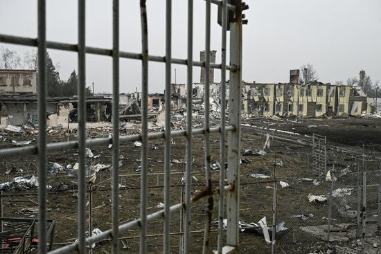 Освобожденное село Малая Локня в Суджанском районе Курской области