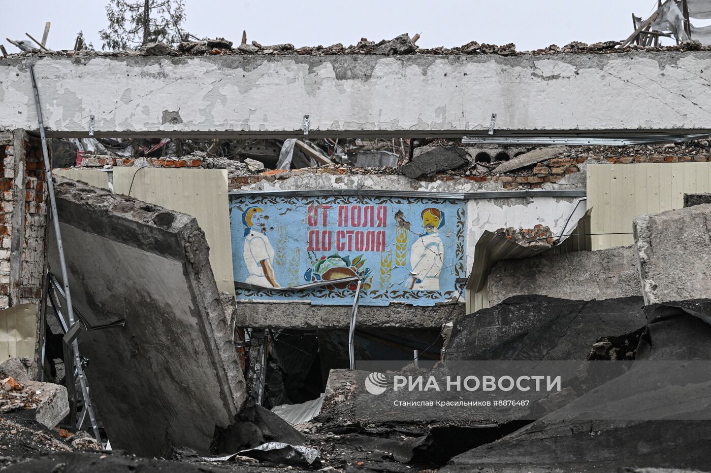 Освобожденное село Малая Локня в Суджанском районе Курской области