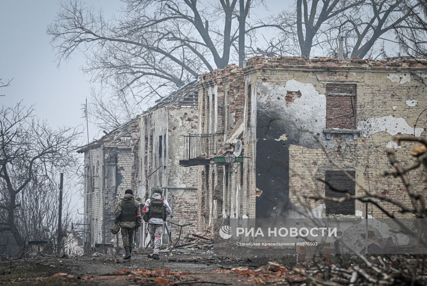 Освобожденное село Малая Локня в Суджанском районе Курской области