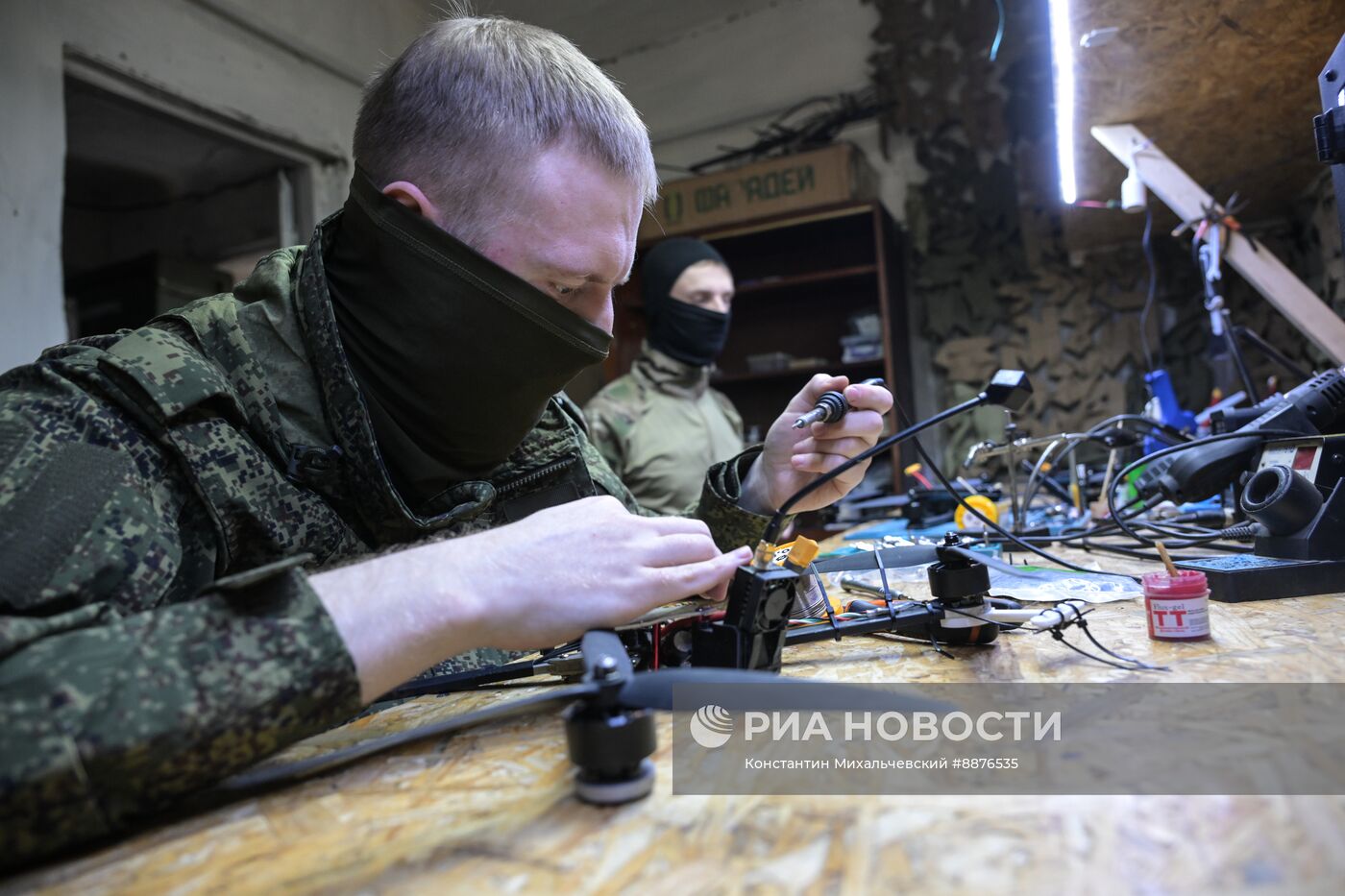 Предполётная подготовка операторов БПЛА в Запорожской области