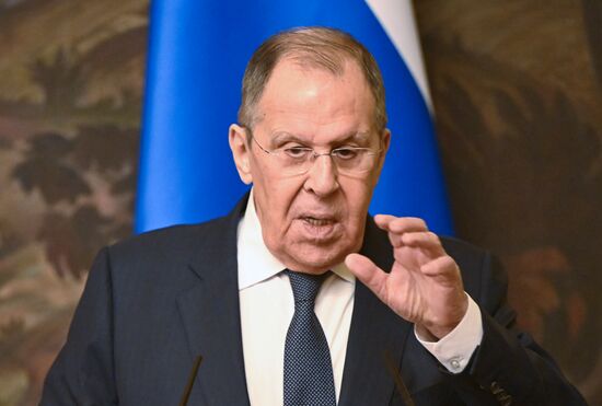Встреча главы МИД РФ С. Лаврова с генсеком ОБСЕ Ф. Синирлиоглу